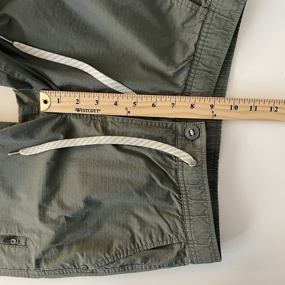 Vuori Womens Ripstop Pants Army Green Size S Organic Cotton Athlesiure Gorpcore - Picture 11 of 12